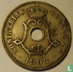 België 25 centimes 1908 (NLD), Verzenden, Losse munt