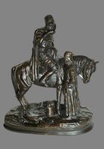 Guillemin - sculptuur, Cavalier et Femme Arabe à la, Antiquités & Art