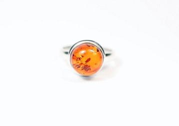 Ambre Ensemble Bague + Pendentif / Cabochon / neuf- 8.34 g -