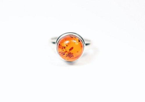 Ambre Ensemble Bague + Pendentif / Cabochon / neuf- 8.34 g -, Verzamelen, Mineralen en Fossielen