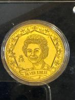 Wereld. Gold medal Queen Elizabeth II Silver Jubilee .,, Postzegels en Munten