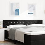 vidaXL LED hoofdbord met kristallen knoppen, tufted zwart,, Huis en Inrichting, Verzenden, Nieuw