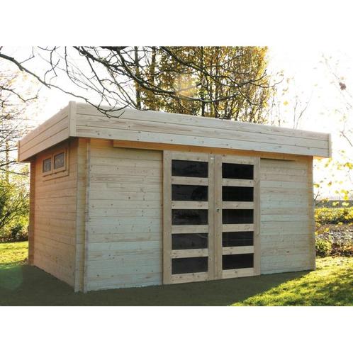Tuinhuis in hout - modern viborg 4180 x 3280 mm 40 mm, Tuin en Terras, Tuinhuizen, Nieuw