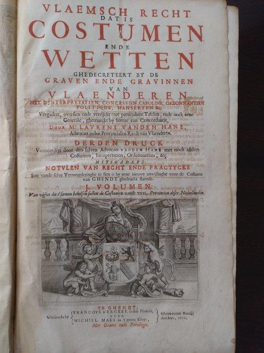 NN - Vlaemsch Recht - 1675, Antiek en Kunst, Antiek | Boeken en Manuscripten