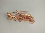 Broche - 18 karaat Geel goud, Handtassen en Accessoires, Antieke sieraden