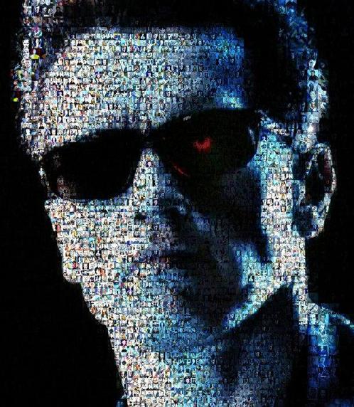 David Law - Crypto Arnold Schwarzenegger - Terminator III, Antiek en Kunst, Kunst | Schilderijen | Modern