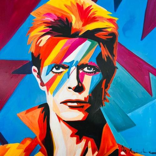 DR HIDE (1992) - David Bowie Star, Antiquités & Art, Art | Peinture | Moderne