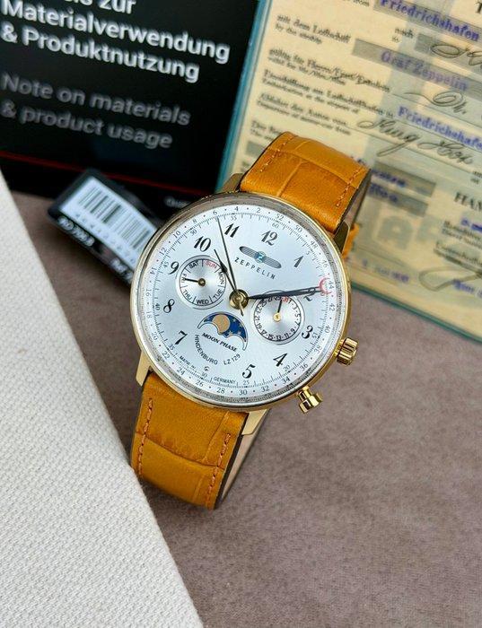 Zeppelin - Moonphase - triple Date - 7039-1 - Unisex - 2020+, Handtassen en Accessoires, Horloges | Heren