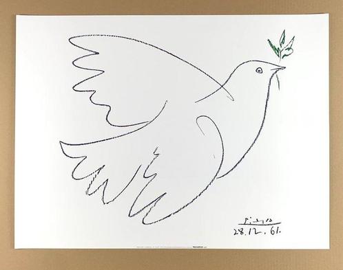Pablo Picasso (1881-1973) - Dove of Peace - Friedenstaube,, Antiek en Kunst, Kunst | Tekeningen en Fotografie
