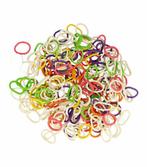 Haarelastiekjes Mini 2cm - Wit Groen Oranje Roze Paars - Set, Nieuw