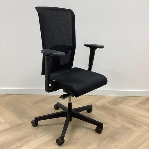 Tweedehands Interstuhl ergo - bureaustoel met lendesteun,, Huis en Inrichting, Bureaustoelen, Bureaustoel, Zwart, Gebruikt, Ergonomisch