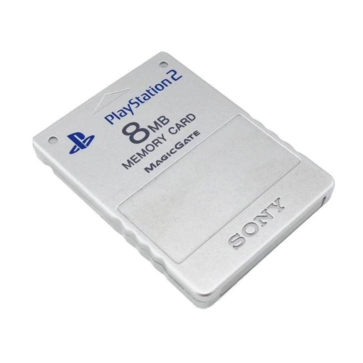 Sony PS2 8MB Memory Card Zilver (Nieuw) (PS2 Accessoires), Games en Spelcomputers, Spelcomputers | Sony PlayStation 2, Nieuw, Ophalen of Verzenden