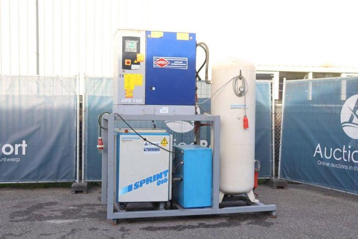 Veiling: Compressor Airpress APS 15D/10 G2 Elektrisch 10bar, Articles professionnels, Machines & Construction | Pompes & Compresseurs