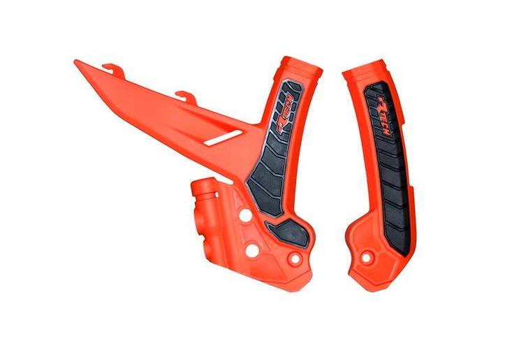 Racetech frame beschermers Oranje / Zwart KTM SX 125/250/300, Motoren, Onderdelen | Overige, Verzenden