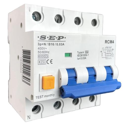 SEP aardlekautomaat B25A 30mA 4P, Doe-het-zelf en Bouw, Elektriciteit en Kabels, Nieuw, Verzenden