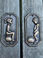 Decoratief ornament (2) - vintage style restroom signs -