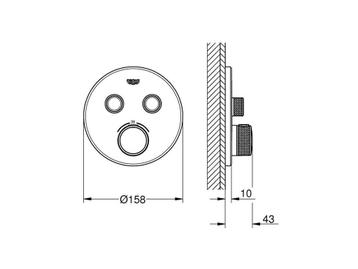 GROHE Grohtherm SmartControl - Inbouw Thermostatische, Verzenden