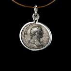 Oud-Romeins, Keizerrijk Zilver Coin pendant, Keizer Trajanus