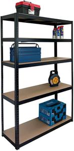 ERRO Opbergrek XL - extra breed - Stellingkast Zwart Metaal, Verzenden