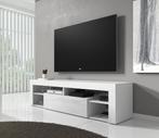 TV-Meubel Fancy - Wit - 140x35x50 - TVKast - Modern, Maison & Meubles, Armoires | Mobilier de télévision, Verzenden