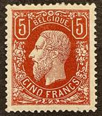 België 1869 - Leopold II 5 frank OBP 37 bruinrood - PERFECTE