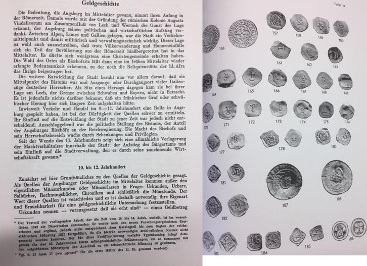 Muenzgeschichte Augsburgs im Mittelalter Augsburg: Litera..., Livres, Littérature, Envoi