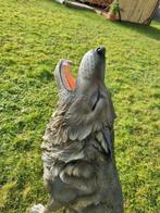 Beeld, XL Howling Wolf - 117 cm - Hars, Antiek en Kunst