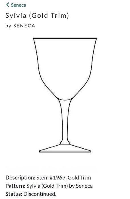 Seneca - Service à boisson (7) - Sylvia (dorure en or) -, Antiek en Kunst, Antiek | Meubels | Tafels