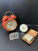 Klok (4) - Metaal, Glas - 1970-1980 - wekker, Antiek en Kunst