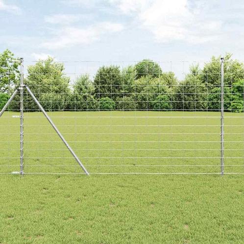 vidaXL Veldhek 1,4 x 25 m Gegalvaniseerd Staal, Tuin en Terras, Tuinhekken en Hekwerk, Nieuw, Verzenden