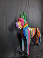 sculptuur, XXL Doberman Rainbow Dog - 109.5 cm - Hars