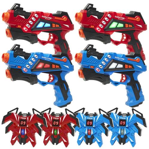 Oplaadbare lasergamen kopen? 4 laserguns + 4 vesten, Enfants & Bébés, Jouets | Extérieur | Jeu d'action, Enlèvement ou Envoi