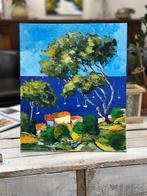 Jiel - Lumière dété sur les toits Méditerranéens., Antiek en Kunst, Kunst | Schilderijen | Modern
