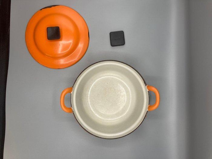 Le Creuset - Braadpan - nr. 20 - bron, Emaille - model Plume, Antiek en Kunst, Antiek | Keukengerei