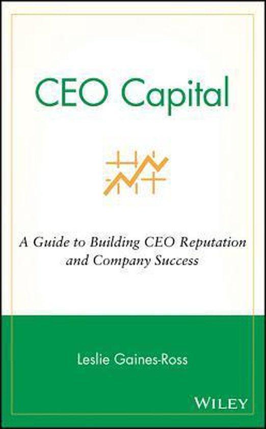 CEO Capital 9780471268079 Leslie Gaines–Ross, Boeken, Taal | Engels, Gelezen, Verzenden