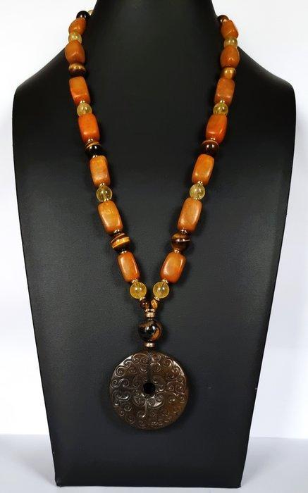 Collier de protection - Feng shui - Orné de pierres, Antiquités & Art, Antiquités | Livres & Manuscrits