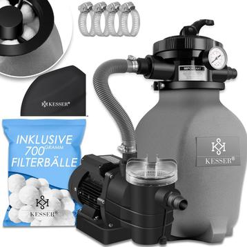 KESSER® Zandfilterinstallatie zandfilter + 700 g filterballe, Verzenden