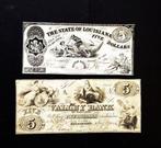 Verenigde Staten van Amerika. - 2 x 5 Dollars 1855 Maryland, Postzegels en Munten