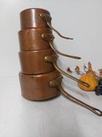 Poêle (4) - Laiton - ensemble de 4 poêles en acier