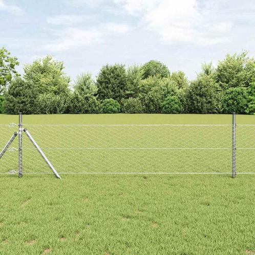 vidaXL Hexagon Hek Zilver 10000 x 0.05 x 60 cm, Tuin en Terras, Tuinhekken en Hekwerk, Nieuw, Verzenden