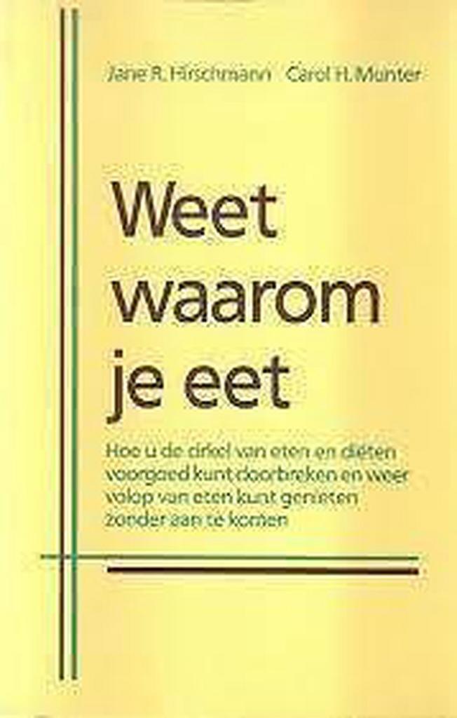 Weet waarom je eet 9789025293567 Hirschmann, Boeken, Kookboeken, Gelezen, Verzenden