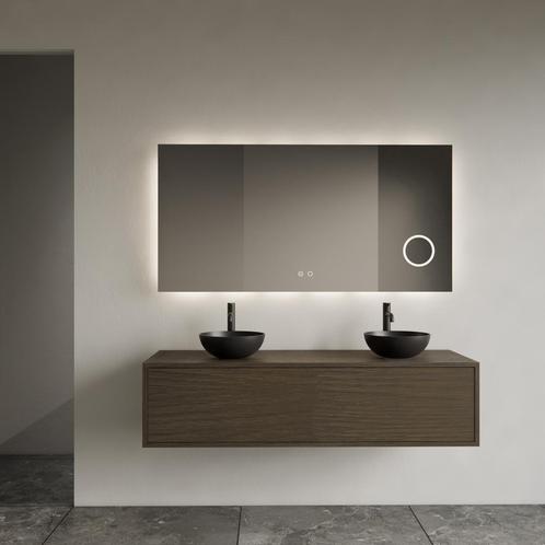 Onderkast Gliss Design Joa Charcoal 140 CM Incl.Topplaat, Doe-het-zelf en Bouw, Sanitair, Bad, Nieuw, Ophalen of Verzenden
