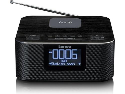 Lenco CR-650BK - Wekkerradio met DAB/FM - Bluetooth -, Huis en Inrichting, Woonaccessoires | Klokken, Zo goed als nieuw, Verzenden