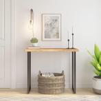 vidaXL Tafelblad rechthoekig natuurlijke rand 80x40x2,5 cm, Verzenden, Nieuw
