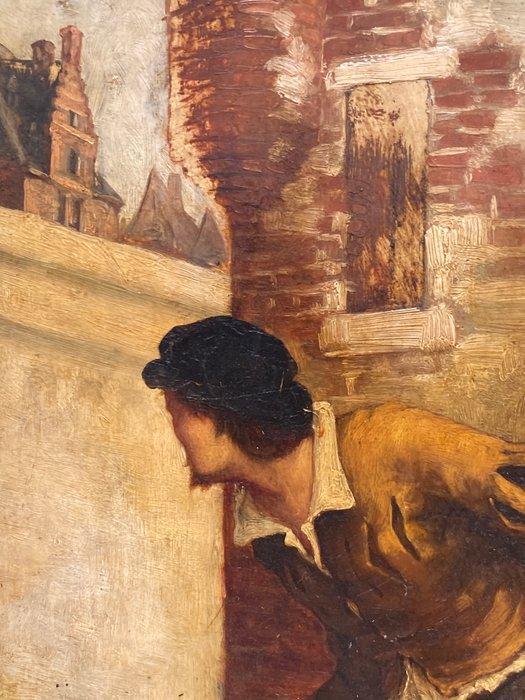 European school (XIX) - Escena rural, Antiek en Kunst, Kunst | Schilderijen | Klassiek