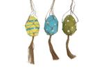 Macrame eihangers blauw mix handmade 3 verschillende, Hobby en Vrije tijd, Nieuw