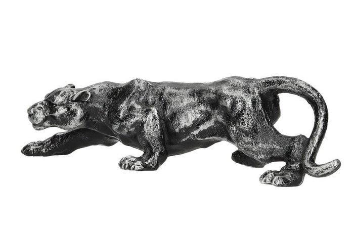 Beeldje - Crawling panther - IJzer, Antiquités & Art, Curiosités & Brocante