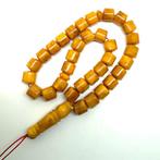 Chapelet de prières en ambre baltique, perles rondes en