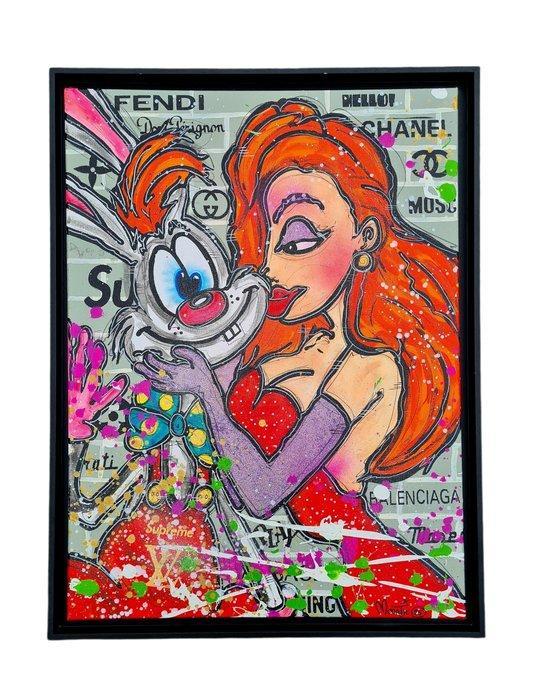 Moontje - Roger Rabbit  Jessica, Antiek en Kunst, Kunst | Schilderijen | Modern