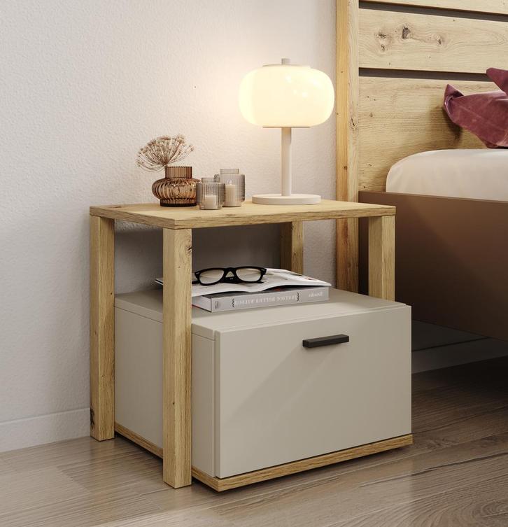 Meubella Kinderachtkastje beige 45cm met 1 lade, Huis en Inrichting, Kasten | Overige, Nieuw, Verzenden